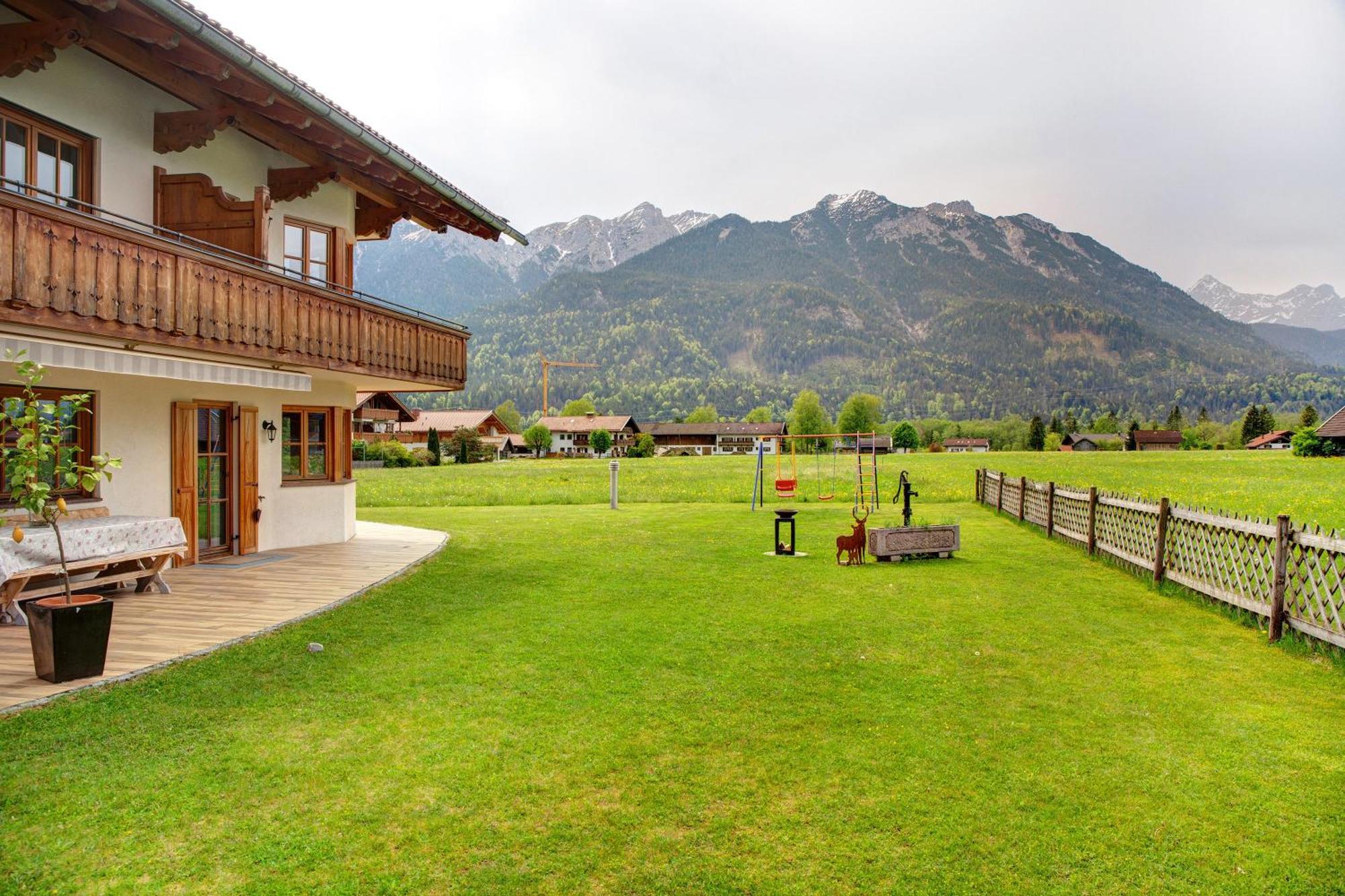 Landhaus Bergkulisse Wallgau Buitenkant foto